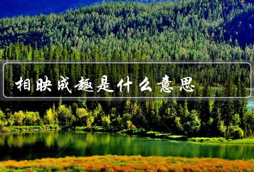 相映成趣是什么意思，定义、特点、应用