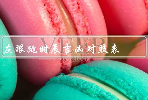 左眼跳时辰吉凶对照表，上眼皮跳动、下眼皮跳动、眼角跳动
