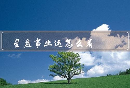 星盘事业运怎么看，宫位／发展趋势／个人努力与命运