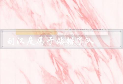 刘汉是属于站错了队（背景／犯罪历程／失败）