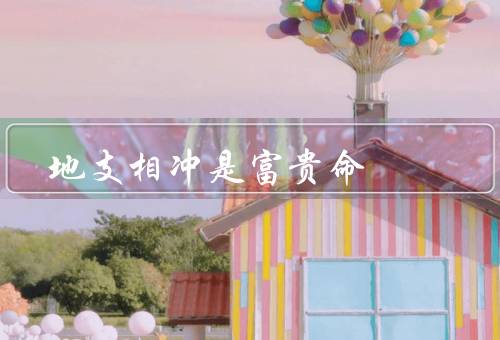 地支相冲是富贵命，显示出个体的活力与竞争力