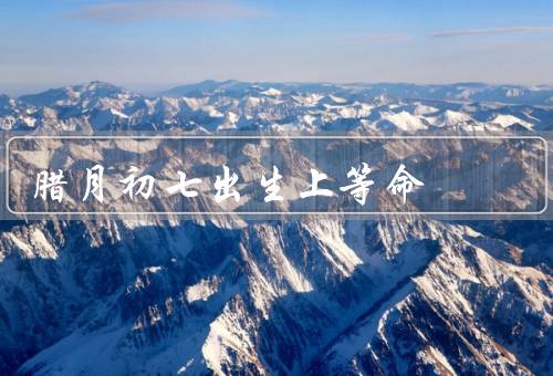 腊月初七出生上等命（聪明才智、领导才能、创造力）