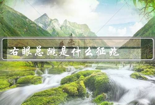 右眼总跳是什么征兆，眼睛疲劳／神经紧张／营养不良