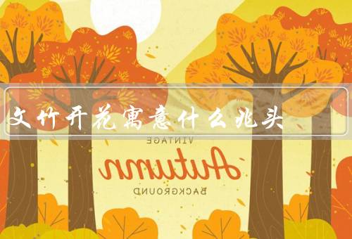 文竹开花寓意什么兆头，象征／福气／喜庆
