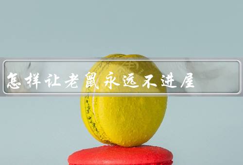 怎样让老鼠永远不进屋（保持清洁、堵塞入口、使用驱鼠剂）