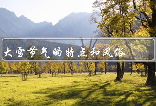 大雪节气的特点和风俗（特点／风俗／总结）
