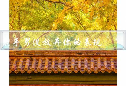 射手男没放弃你的表现，坚持为你做好吃的、时刻关心你的动态