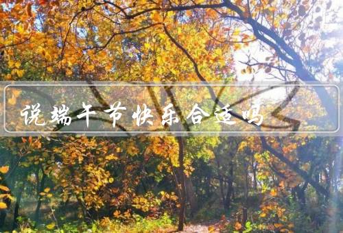 说端午节快乐合适吗，“端午节快乐”是表达祝福的方式
