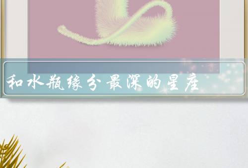 和水瓶缘分最深的星座，双子座／天秤座／射手座