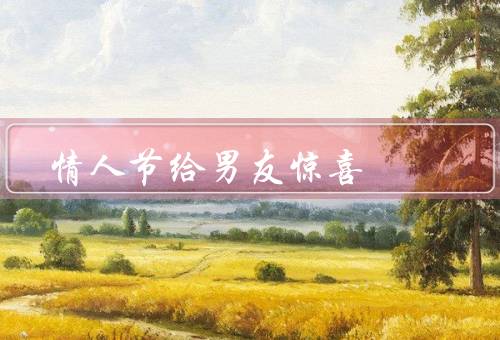 情人节给男友惊喜（创意早餐／爱情礼物／约会安排）