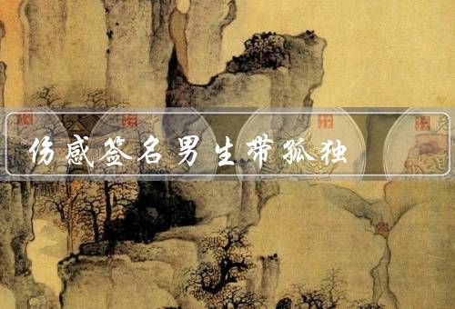 伤感签名男生带孤独，孤独的灵魂／心底的忧伤／漫长的夜晚