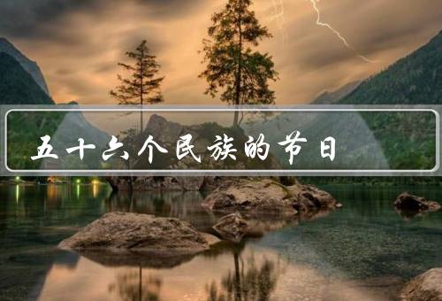 五十六个民族的节日，春节／端午节／中秋节