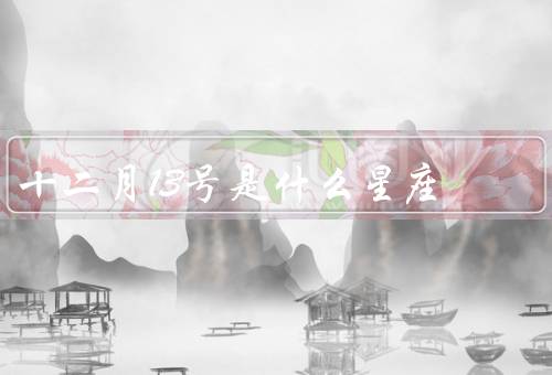 十二月13号是什么星座，特点／爱情／职业