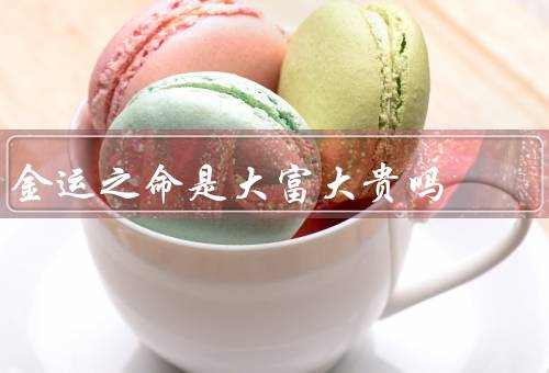 金运之命是大富大贵吗（定义／支持者观点／质疑者观点）
