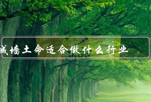 城墙土命适合做什么行业（建筑行业／农业行业／园林景观行业）