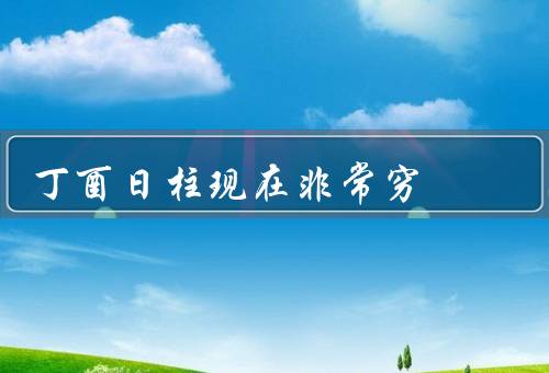 丁酉日柱现在非常穷（背景介绍、就业困难、生活压力）
