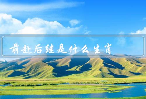 前赴后继是什么生肖，前赴后继／坚韧不拔／不怕艰难困苦