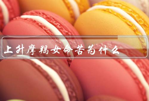 上升摩羯女命苦为什么，内敛保守／过于苛刻／事业心过强