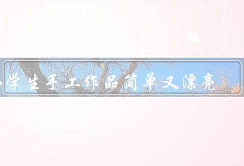 小学生手工作品简单又漂亮，折纸飞机、串珠手链、纸板画