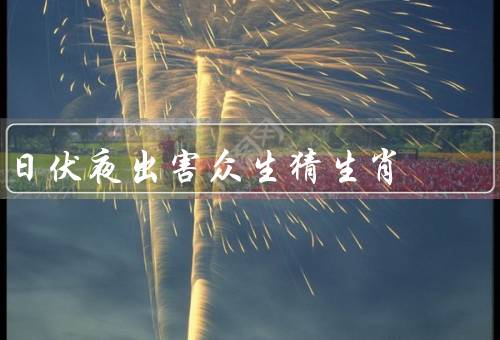 日伏夜出害众生猜生肖（盗贼的陷阱／迷信信仰的滥用／警惕迷信陷阱）