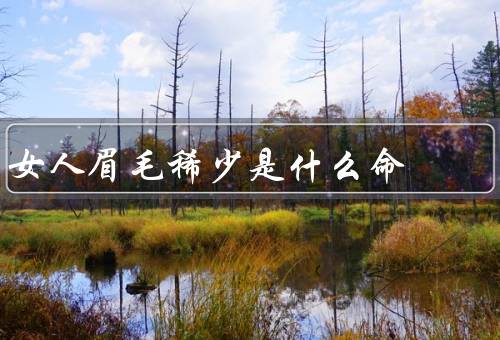 女人眉毛稀少是什么命，不同命运、缺乏自信、修饰的重要性