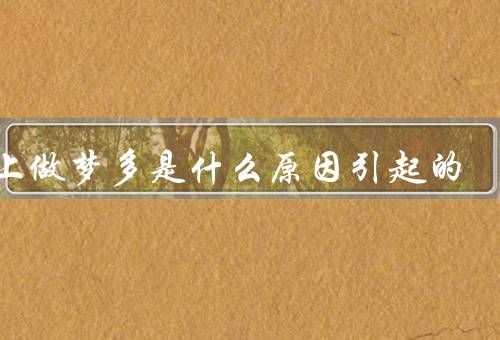 晚上做梦多是什么原因引起的，大脑的工作原理／情绪和压力