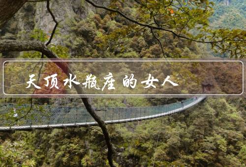天顶水瓶座的女人，善于思考／追求自由／关注人道主义事业