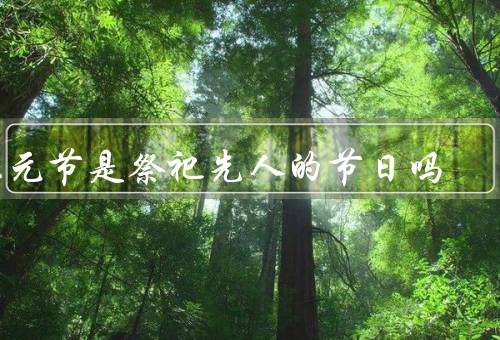 上元节是祭祀先人的节日吗（由来／庆祝方式／意义与传承）
