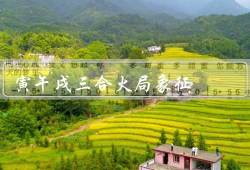 寅午戌三合火局象征，热情奔放／充满活力／创造力极高