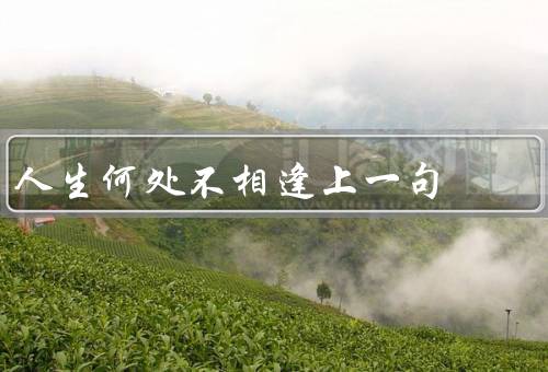 人生何处不相逢上一句（旅途中的邂逅、工作中的相遇、生活中的重逢）