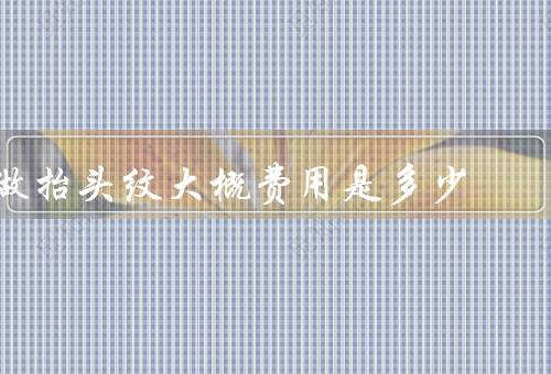 做抬头纹大概费用是多少（抬头纹的形成原因、去除抬头纹的方法）