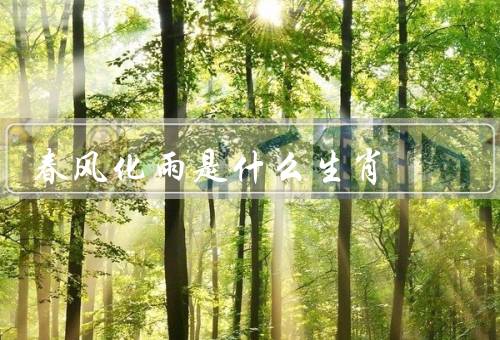 春风化雨是什么生肖，特点／生活态度／人际关系