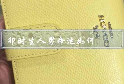 卯时生人男命运如何，八字特质／命宫影响／家庭环境