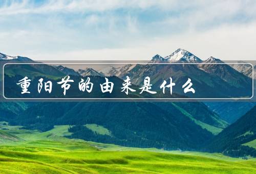 重阳节的由来是什么，起源／习俗／意义