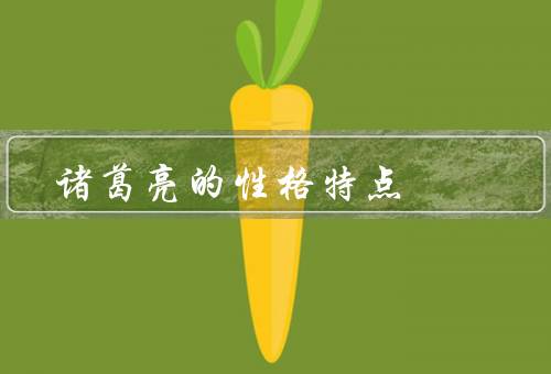 诸葛亮的性格特点，智慧／谨慎／忠诚