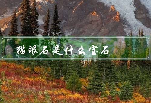 猫眼石是什么宝石（特征／历史价值／应用领域）