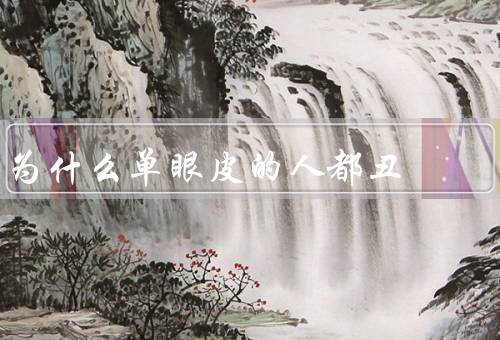 为什么单眼皮的人都丑（缺乏立体感、容易显得眼睛小）