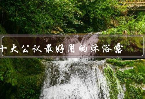 十大公认最好用的沐浴露，祛痘沐浴露／保湿沐浴露／美白沐浴露