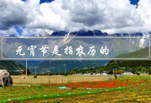 元宵节是指农历的，历史渊源／传统习俗／现代庆祝