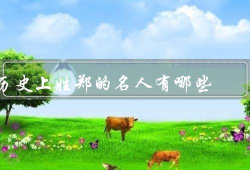 历史上姓郑的名人有哪些（郑成功、郑和、郑板桥）