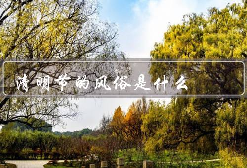 清明节的风俗是什么，扫墓祭祀、踏青郊游、插柳祈福