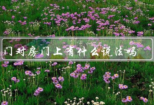房门对房门风水上有什么说法吗，位置／朝向／开合方向