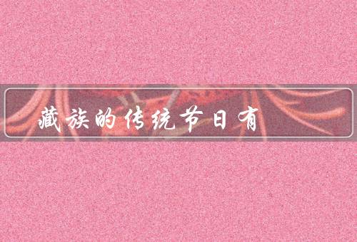 藏族的传统节日有（藏历新年／白玛赛／扎西德勒）