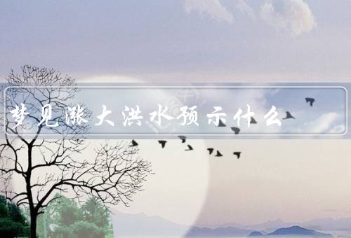 梦见涨大洪水预示什么，预示情绪波动／象征变动与挑战
