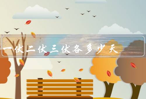 一伏二伏三伏各多少天（一伏／二伏／三伏）