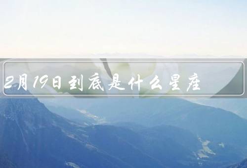 2月19日到底是什么星座，(西方星座)、(星座)、(其他系统)