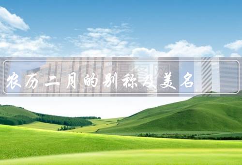 农历二月的别称及美名，黄金二月／瑞雪丰年月／其他美名
