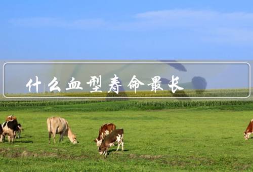 什么血型寿命最长（O型／A型／B型）