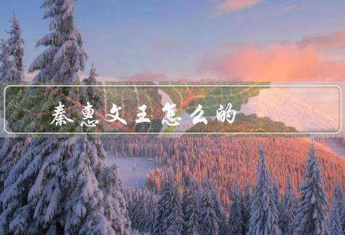 秦惠文王怎么死的，统治时期／死因谜团／死对秦国的影响