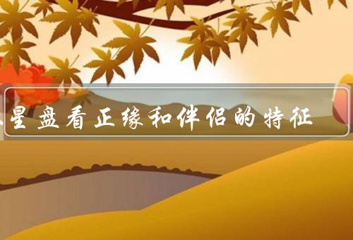 从星盘看正缘和伴侣的特征（个人特征／相互吸引／命运共鸣）